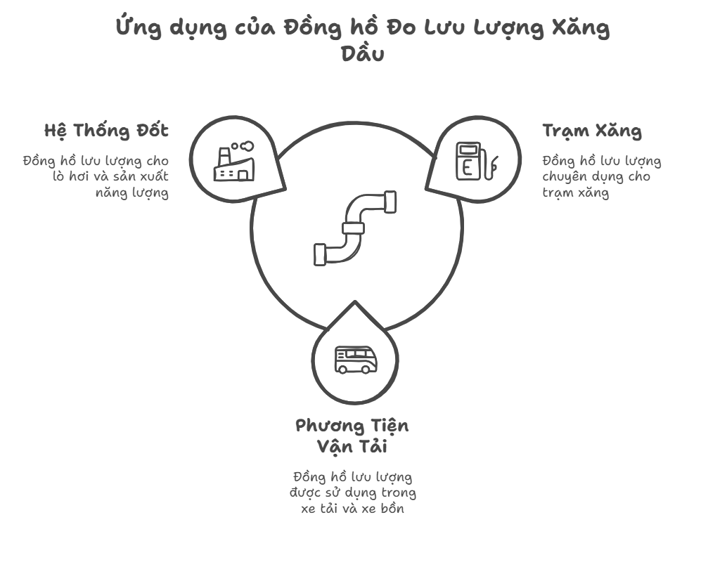 đồng hồ đo lưu lượng xăng dầu 